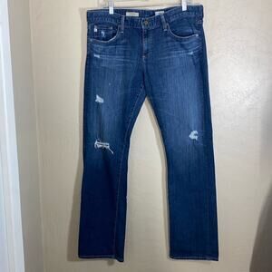 Ag jeans the tomboy relaxed straight jeans. Size 32